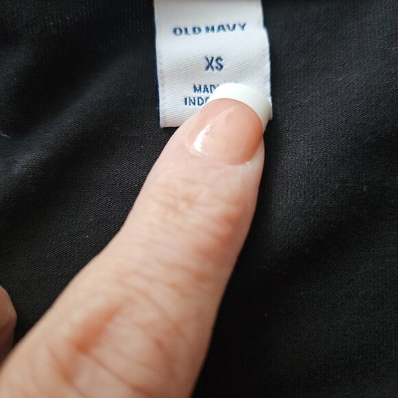 Black Wrap Dress – Short Sleeve, Size XS - Picture 3 of 3